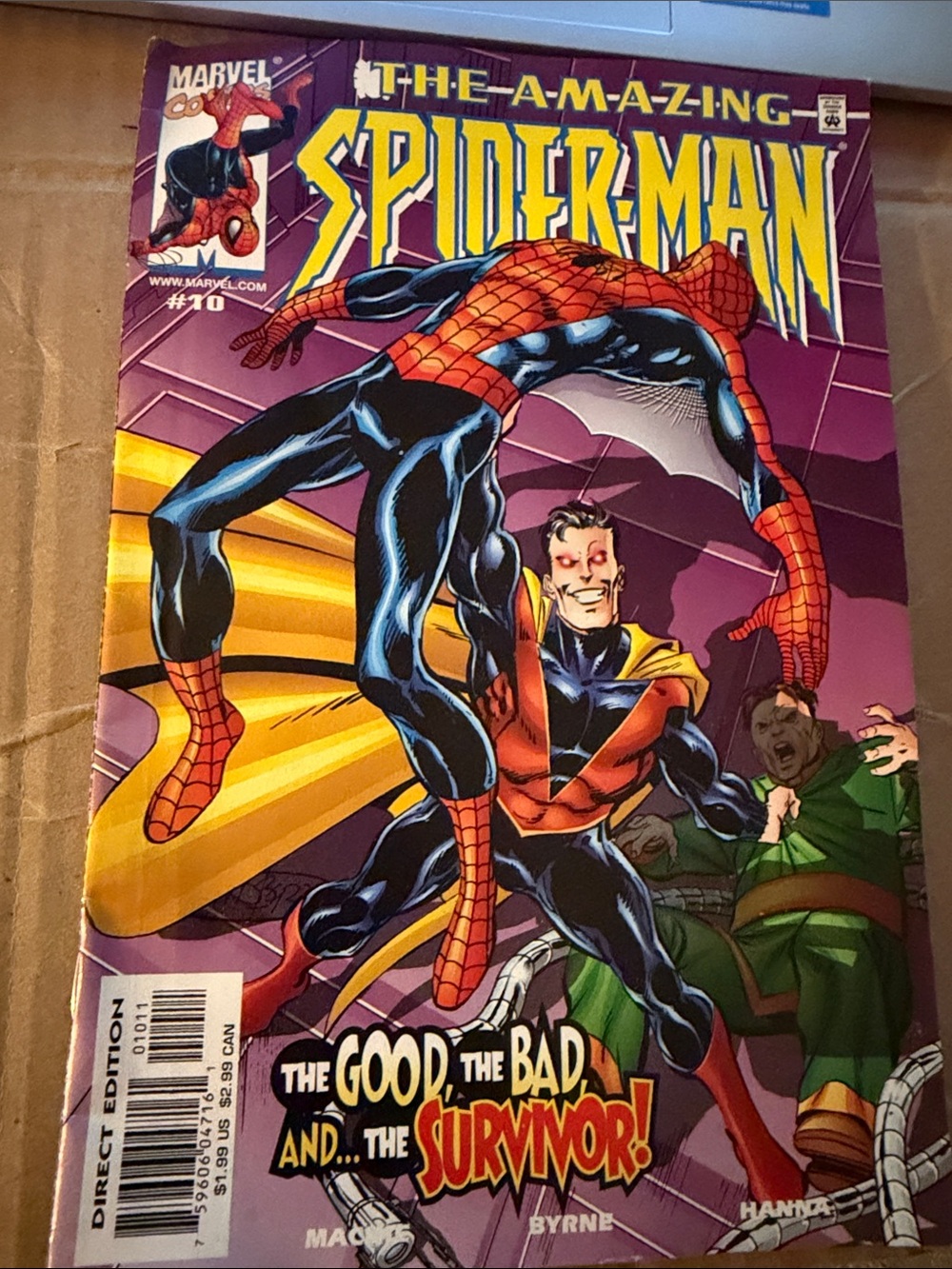 The Amazing Spider-Man #10 Marvel Comics 1999 Direct Edition Doc Ock VF Reader